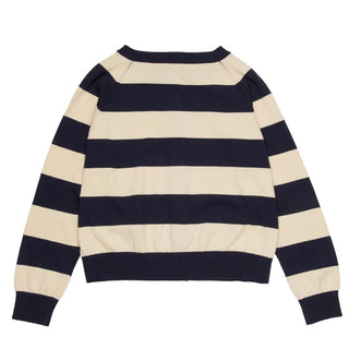 Max&Co. Cardigan A Righe In Cotone Con Logo MX0296-MX00Z-MX854