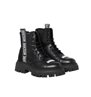 Moschino Amphibi 71834 mit Schnürsenkeln und Reißverschluss