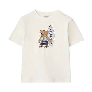 Burberry T-shirt A Maniche Corte Con Orsetto Thomas 8117540