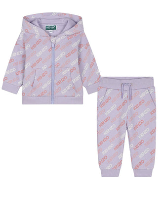 Kenzo Completo sportivo lilla da neonata K60467