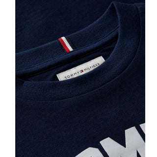 Tommy Hilfiger T-shirt Blu Navy A Maniche Lunghe KB0KB10642-C1G Per Neonato
