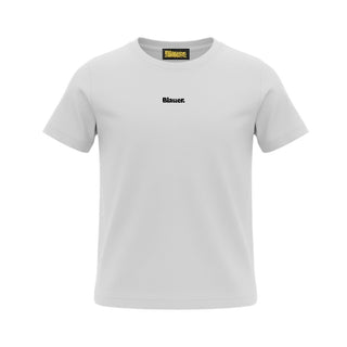 Blauer T-shirt Bianca Con Logo Per Bambino 26SBLKH02512-127