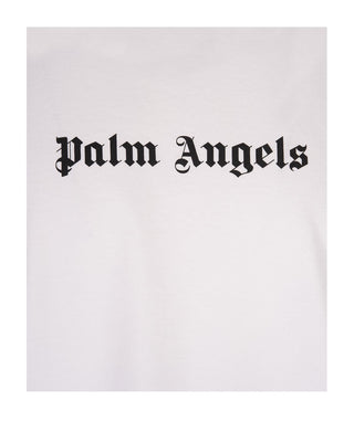 Palm Angels klassisches Logo-T-Shirt PMAA089C99JER0030110 aus Baumwolle