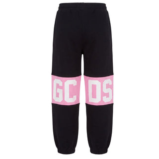 GCDS Pantaloni Jogger Neri Con Logo Z0GJQI588F004/999P Per Bambina