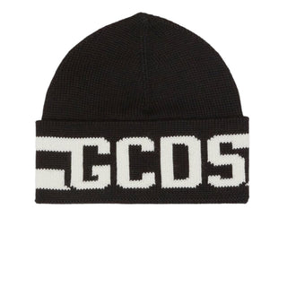 Gcds Cappello Junior in misto lana con logo B2KU5818AL9