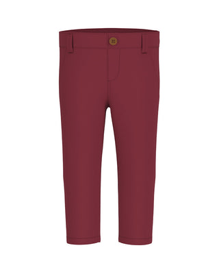 Guess Pantaloni in misto cotone bordeaux da neonato N4BB00WF7H0
