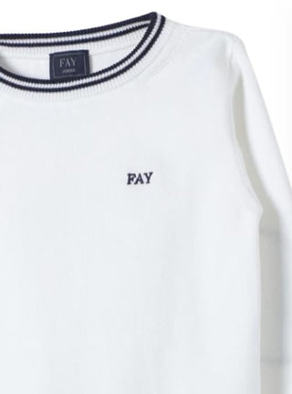Fay Crewneck Sweater with Logo FU9P30-Z1376