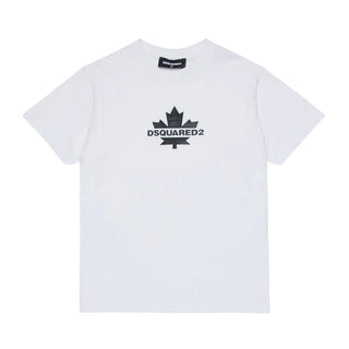 Dsquared2 T-shirt In Jersey Bianca Con Logo DQ2743-D0AC7-DQ100