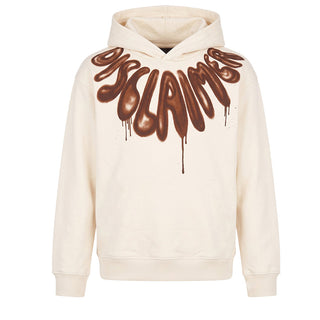 Disclaimer Felpa Avorio Con Cappuccio E Stampa 26IDK59182A Per Bambini