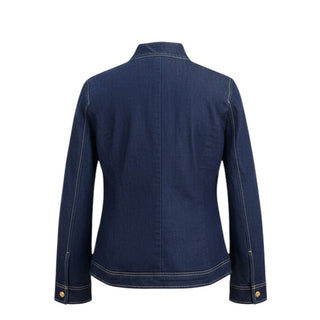 Fay Giubbino In Denim Blu Con Zip NBS1234790L