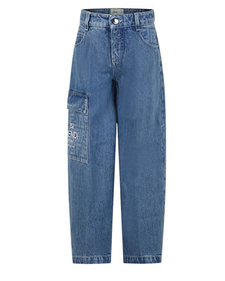 Fendi Jeans In Denim JUF099-AMHX Con Logo