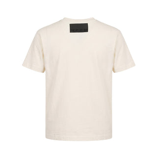 MSGM T-shirt Avorio Con Logo Blu F6MSJGTH096/013/21 Per Bambini
