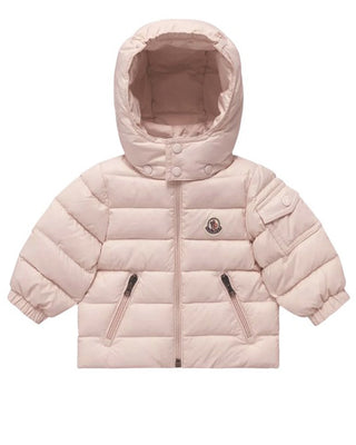 Moncler Giubbino Jules rosa trapuntato con cappuccio I29511A00035