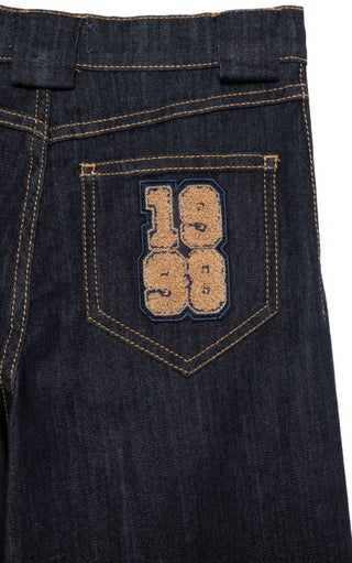 Elisabetta Franchi Jeans A Palazzo EFPA256.C aus Denim