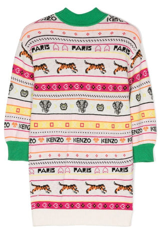 Kenzo Langarm-Strickkleid K12347