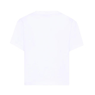 Lanvin T-shirt Bianca Con Logo Per Bambini N30360/10P