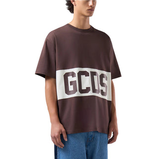 GCDS T-shirt Marrone Con Logo Z0MLQC140J101/387U Unisex