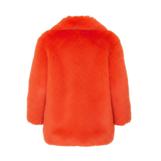 Ermanno Scervino Ecopelliccia arancione da ragazza SVGB002