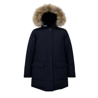 Woolrich Arctic Parka blu con pelliccia WKOU0222FRUT0641