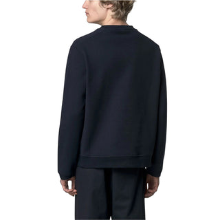 k-Way Felpa Perruel Blu In Cotone K4147PW-K89 Per Uomo
