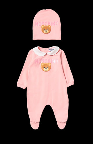 Moschino Playsuit moy026 mit Clips auf der Rückseite