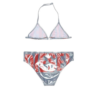 Diesel Costume Due Pezzi Con Finitura Metallizzata Per Bambina J02722-KYA1E-K90A