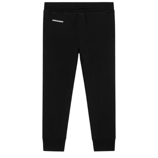 Dsquared2 Pantaloni jogger neri con logo DQ1445-D0A2F