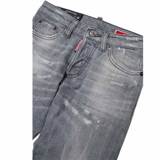 Dsquared2 Jeans Dritti In Denim Grigio DQ3582-D0AI2-DQ03 Per Bambini