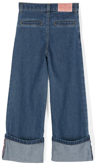 Elisabetta Franchi Jeans A Palazzo EFPA253.C aus Denim