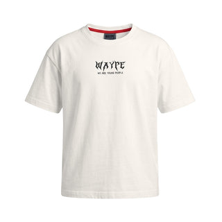 WAYPE T-shirt Avorio Con Stampa TSW25 Per Bambino
