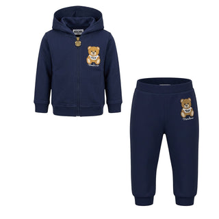 Moschino Tuta In Felpa Con Stampa Per Neonati MUK03N