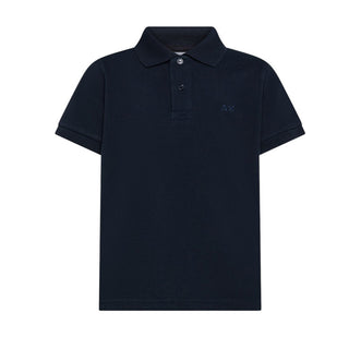 Sun68 Polo Blu Navy In Piqué Per Bambino A36303/07