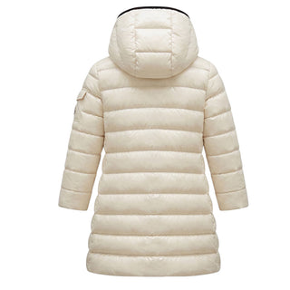 Moncler Piumino Lungo Beige Moka L29541C50110-265 Per Bambina