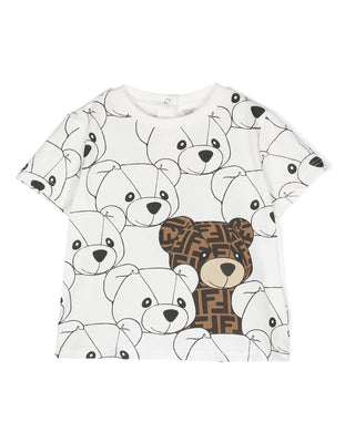 Fendi T-Shirt Con Orsacchiotti BUI078-7AJ Neonati