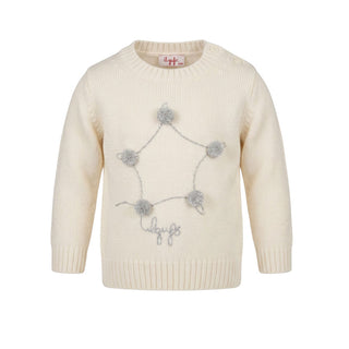 Il Gufo Maglia Avorio In Lana A22MA415EM220 Per Neonata