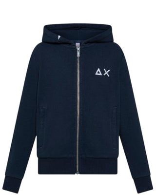 Sun68 Felpa Con Zip F35301 e Cappuccio