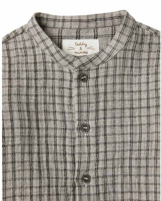 Teddy & Minou Camicia a quadri in cotone da neonato I24CI001G0000