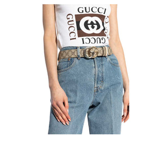 Gucci GG Gürtel 79579592TIC mit Maxi GG Canvas