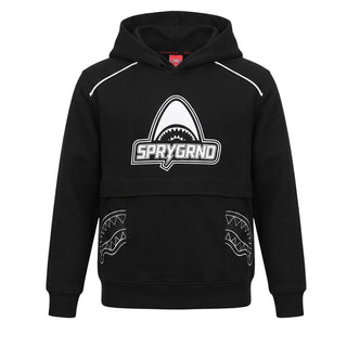 SPRAYGROUND Felpa Nera Con Cappuccio E Stampa SPY1510G Per Bambini