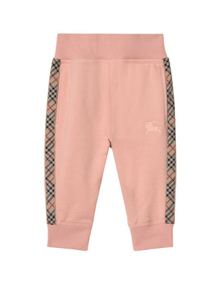 Burberry Pantaloni jogger con finiture Check 8112589