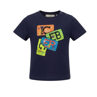 Iceberg T-shirt Blu Navy Con Stampa Per Neonato TSICE6108B-V5