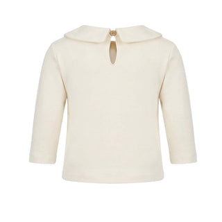 SNUG T-shirt Avorio Con Ricamo Floreale 934BB6W013G53 Per Neonata