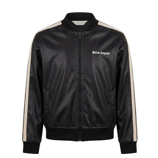 Palm Angels Giacca Nera In Ecopelle F6PAJBJK163/110 Per Bambini