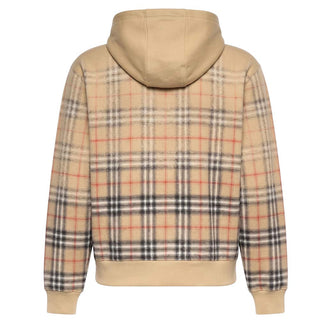Burberry Felpa In Cotone Check Sfumato 8119034-1005