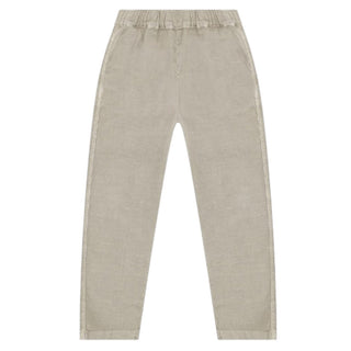 Il Gufo Pantaloni beige in misto cotone e lino P23PL404C6032