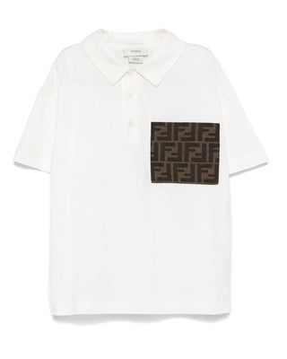 Fendi T-shirt a polo con logo FF JMI475-7AJ