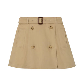 Burberry Gonna Beige In Twill 8126201 Per Bambina