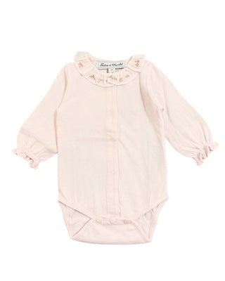 Tartine et Chocolat Body a maniche lunghe con ruches TT11031