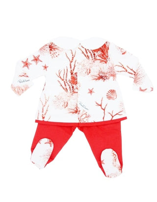 Roberto Cavalli Zweiteiliger Playsuit gjt814 mit Clips auf der Rückseite