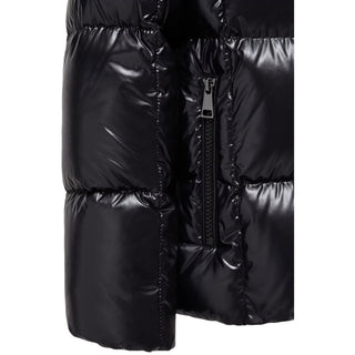 Moncler Giubbino nero Parana trapuntato con cappuccio K29541A00044